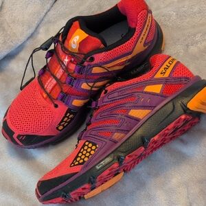 Salomon Women's Athletic Shoes - Red/Pink, Purple, and Orange